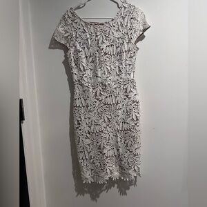 Lulu's White Sheath Mini Dress with Cap Sleeves for Wedding Guests